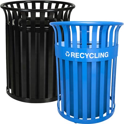 سطل زباله پارکی فلزی